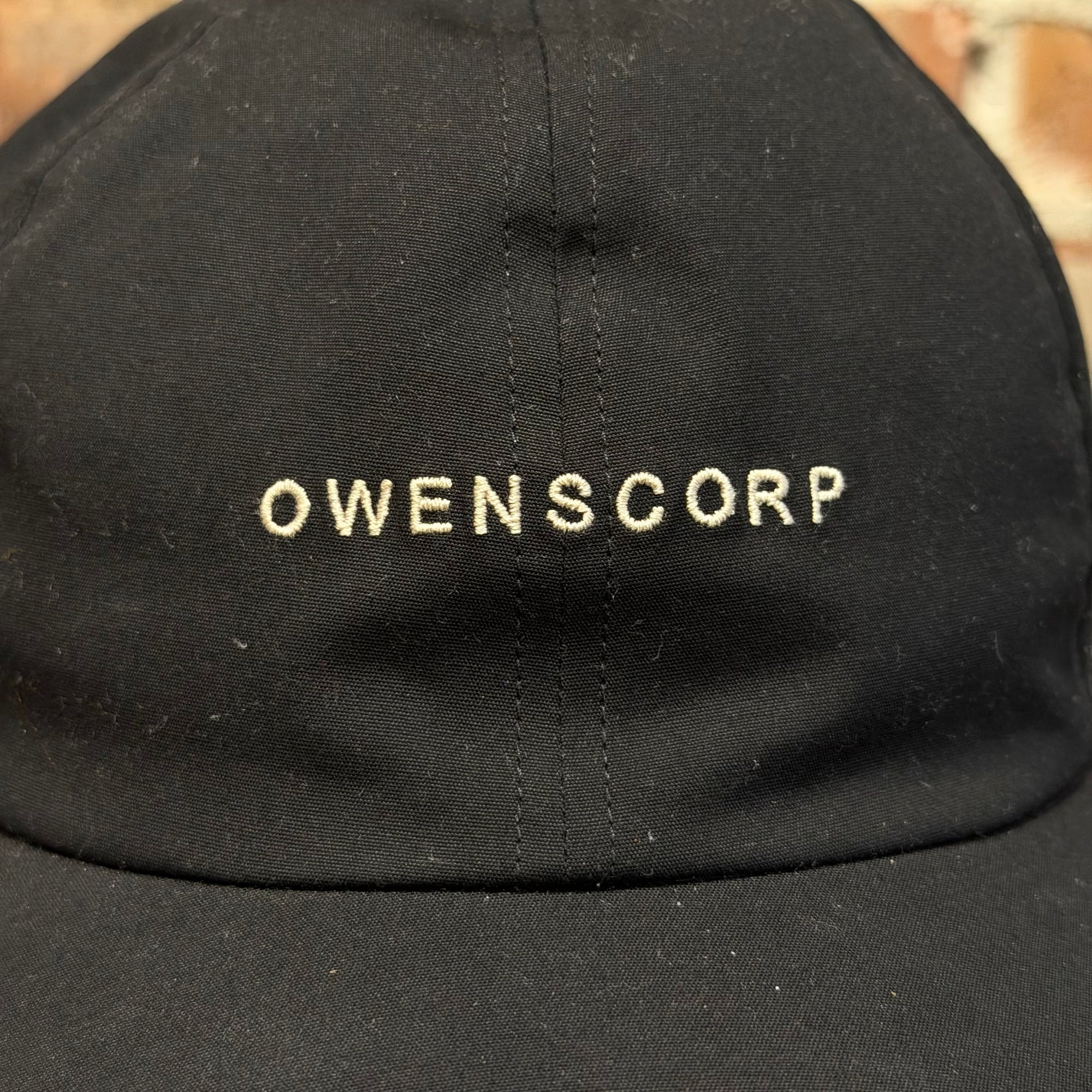 RICK OWENS OWENSCORP BASEBALL CAP ‘BLACK’