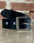 DEAL DESIGN DOUBLE GATE BELT 'BLACK/SILVER'