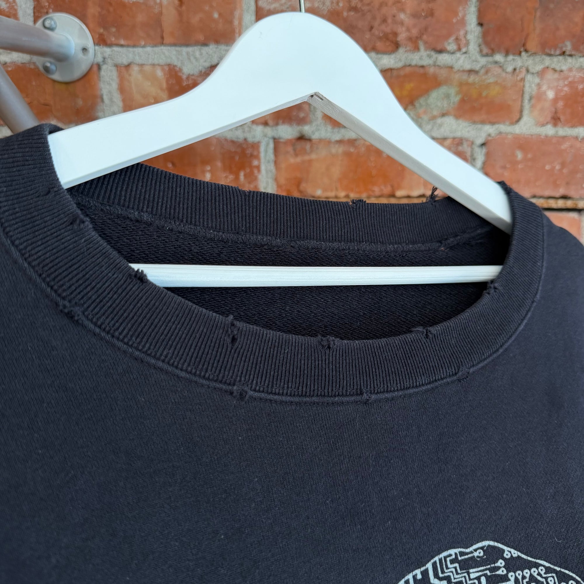 UNDERCOVER AW17 "BRAINWASHED GENERATION" H.C.S. OVERSIZED CREWNECK ‘BLACK’