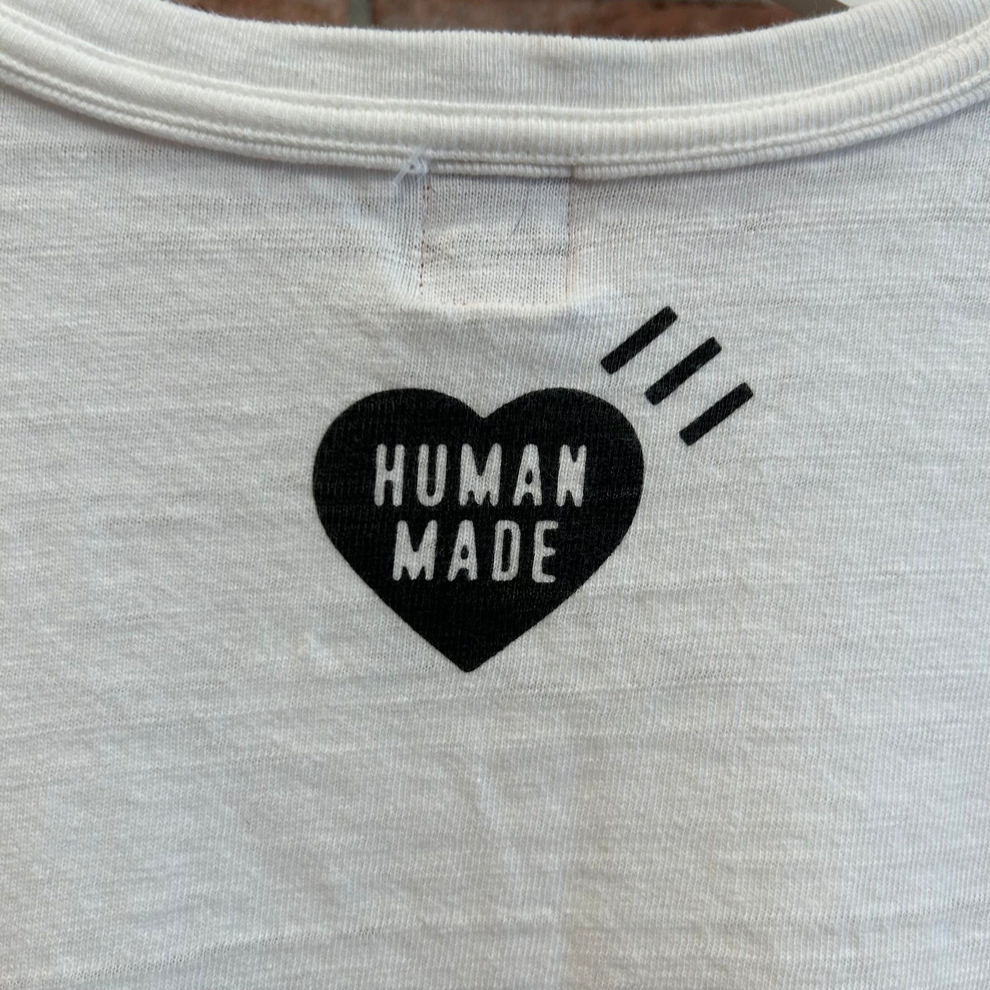 HUMAN MADE FUTURISTIC DOUBLE HEARTS TEE ‘WHITE’