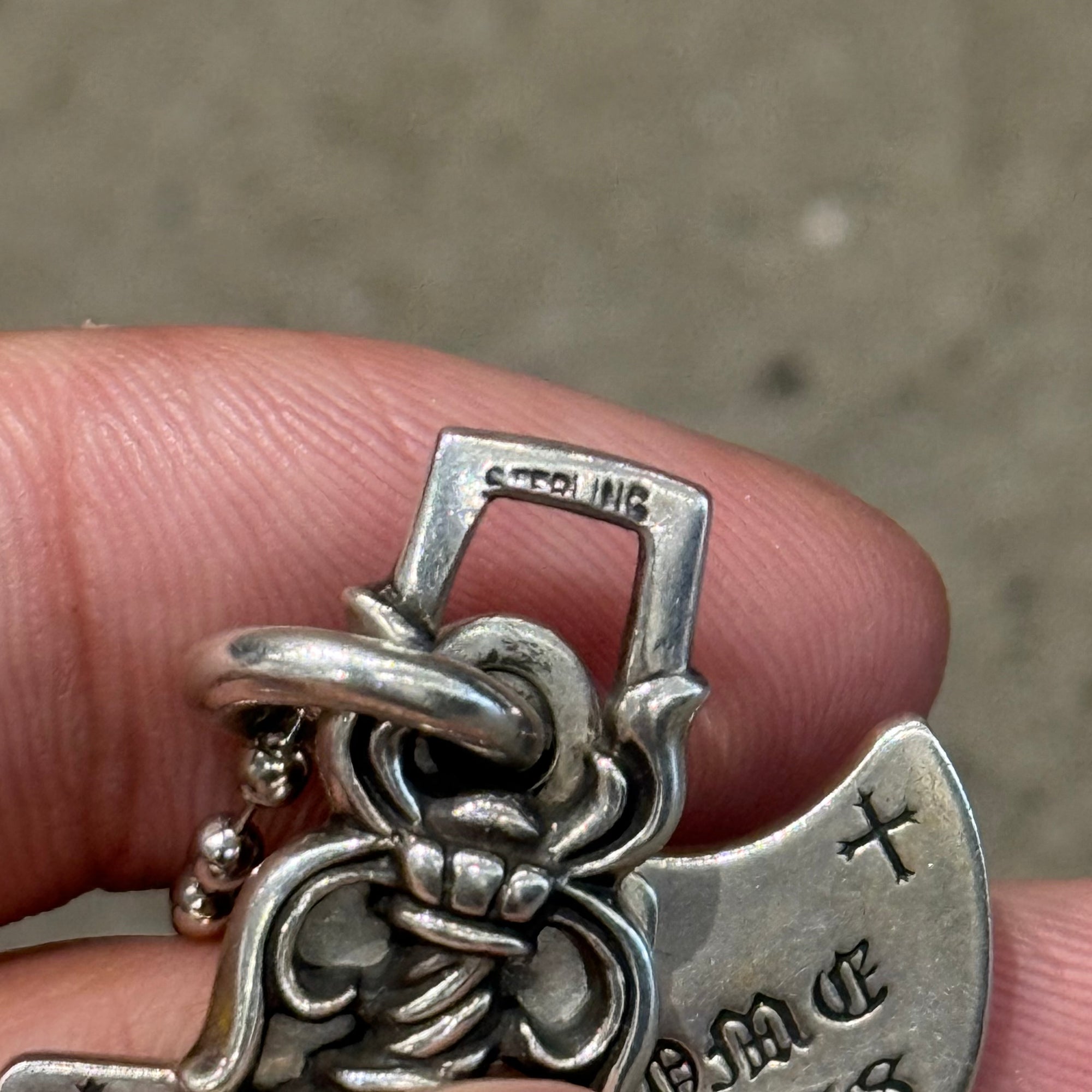 CHROME HEARTS 3 TRINKET NECKLACE ‘SILVER’