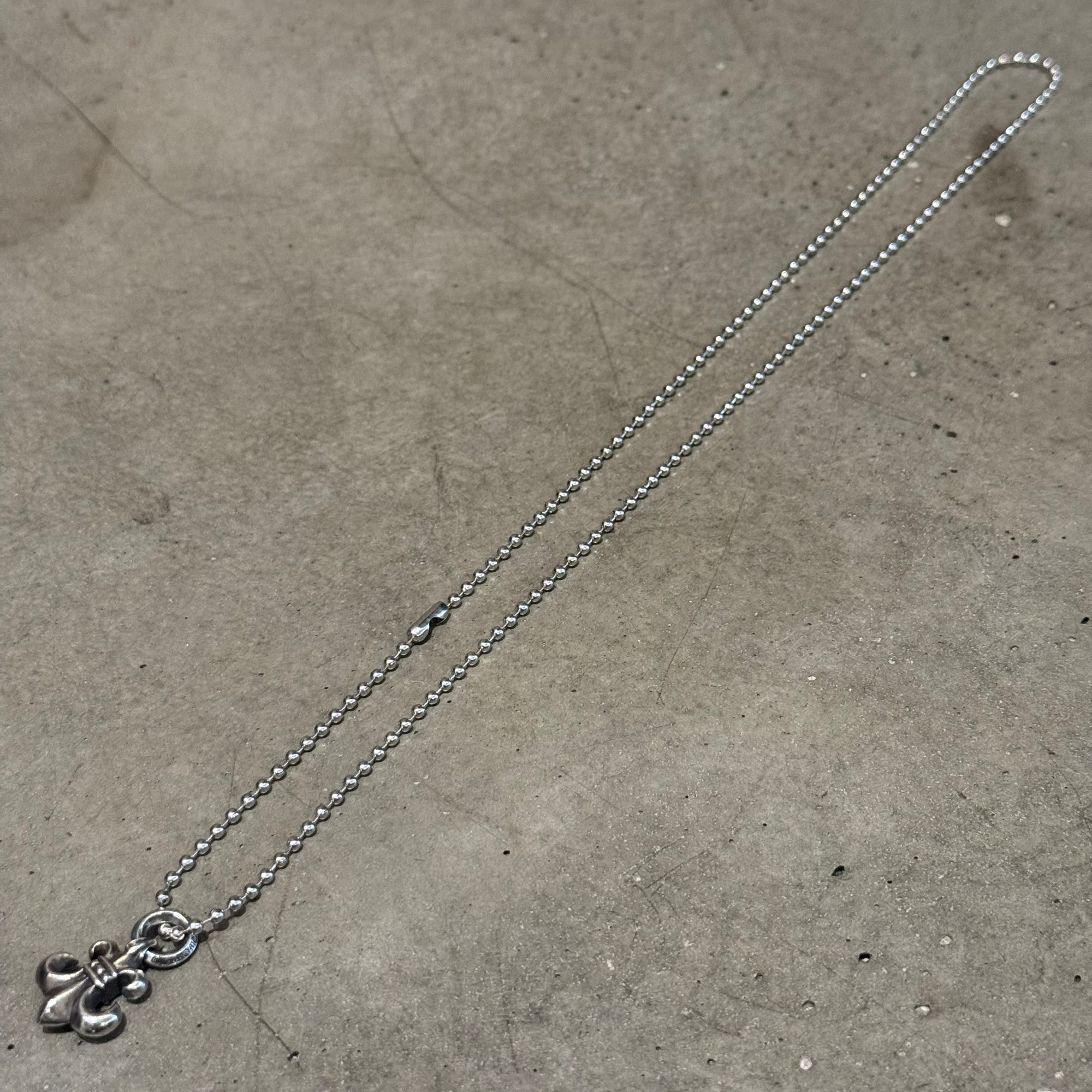 CHROME HEARTS BS FLEUR CHARM PENDANT NECKLACE ‘SILVER’