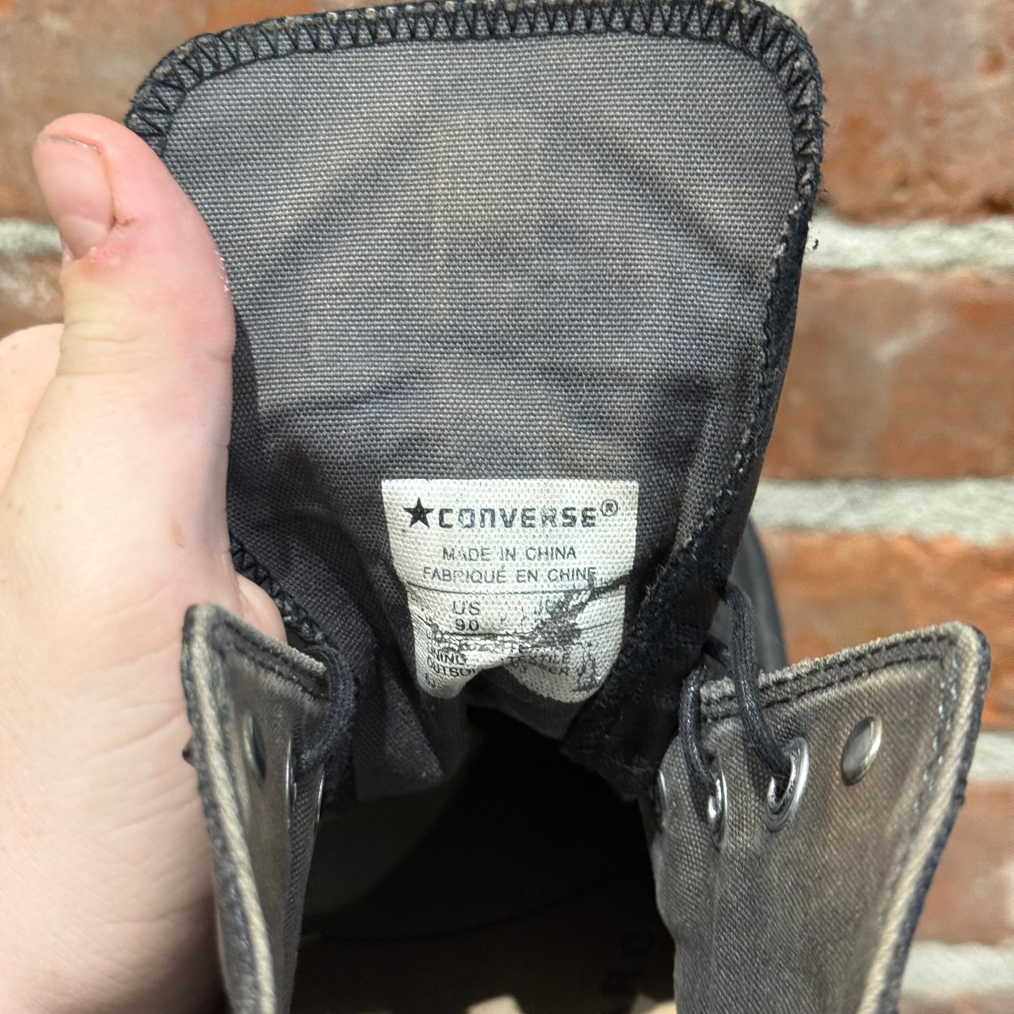 CONVERSE x TISCI GIVENCHY ADDICTS WAXED LEOPARD SNEAKER (US 9) ‘BLACK’