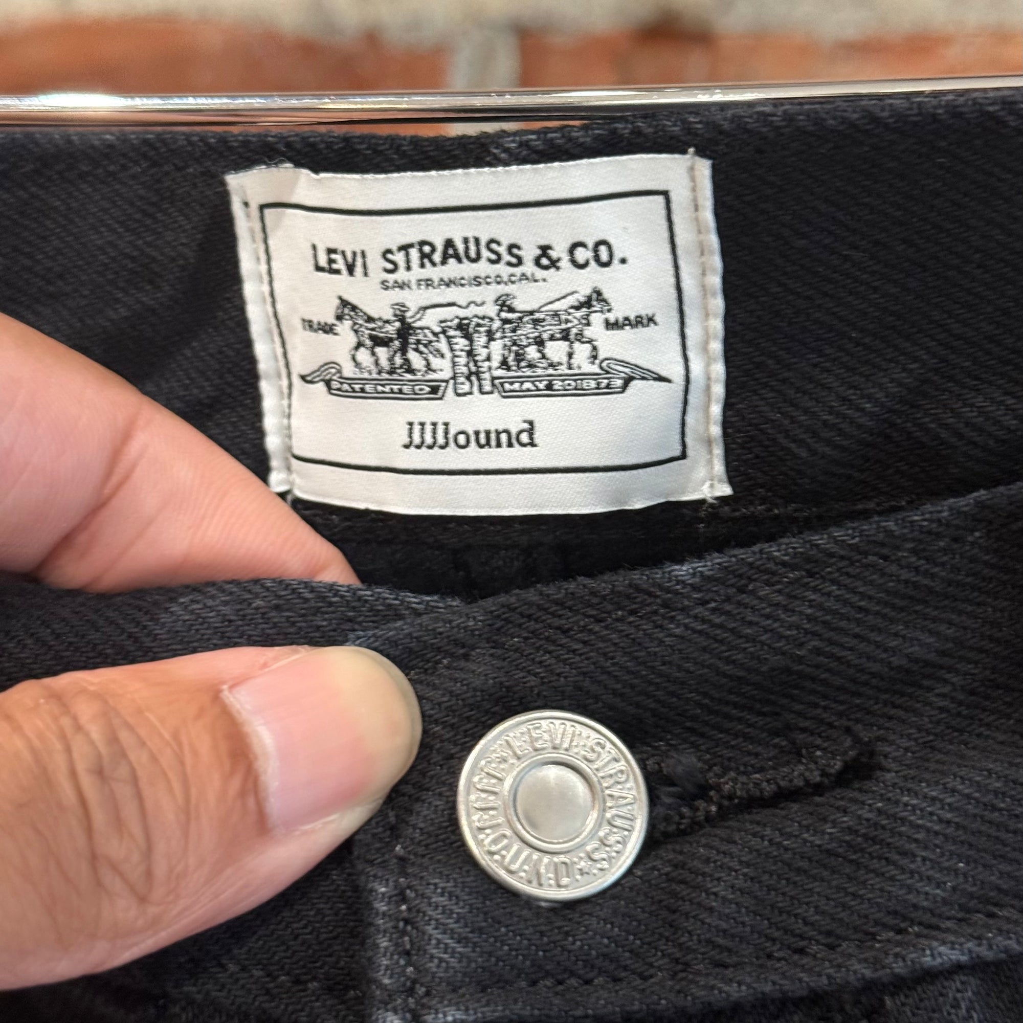LEVIS X JJJOUND '93 FIT ORIGINAL 501 DENIM ‘BLACK’