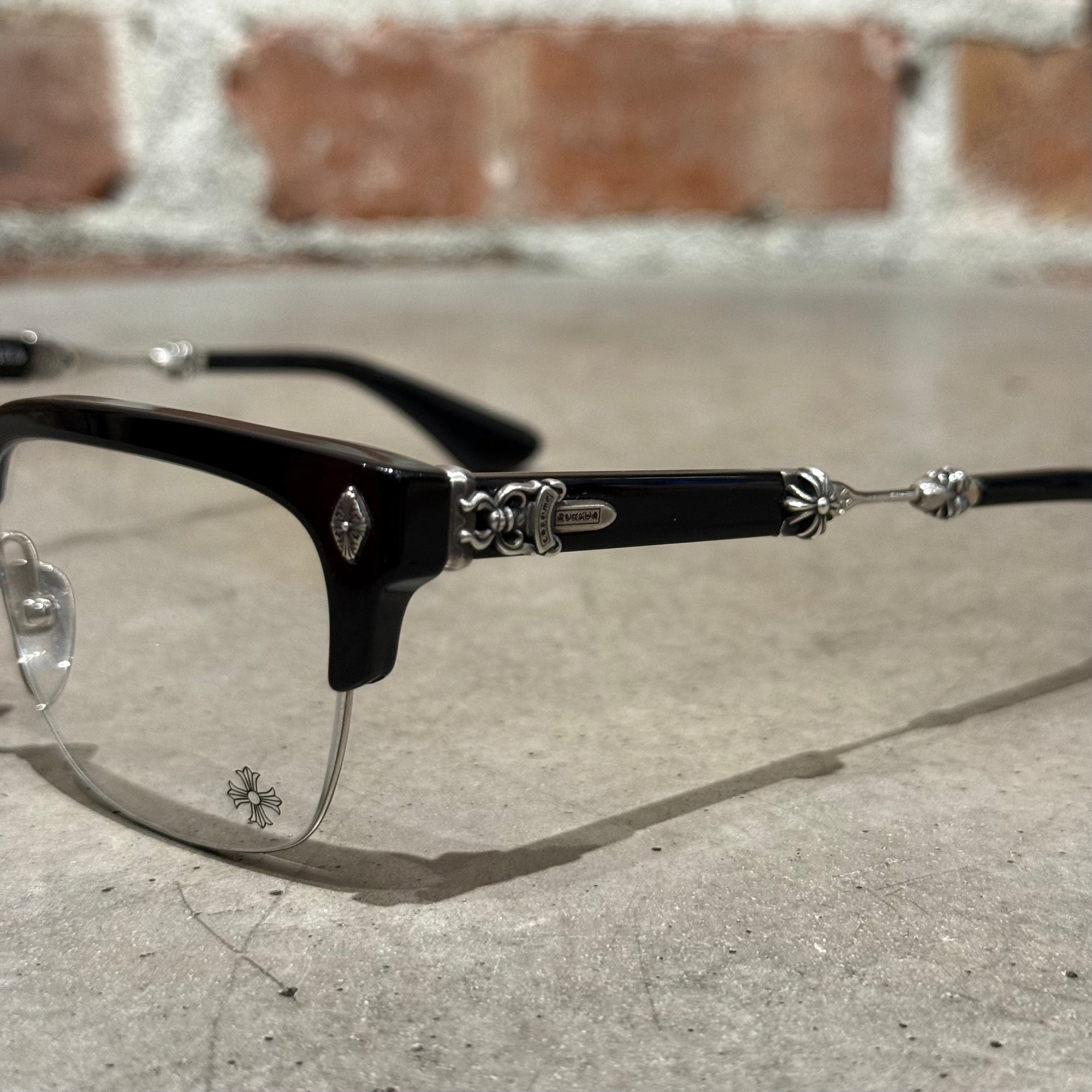 CHROME HEARTS EVAGILIST GLASSES ‘BLACK’