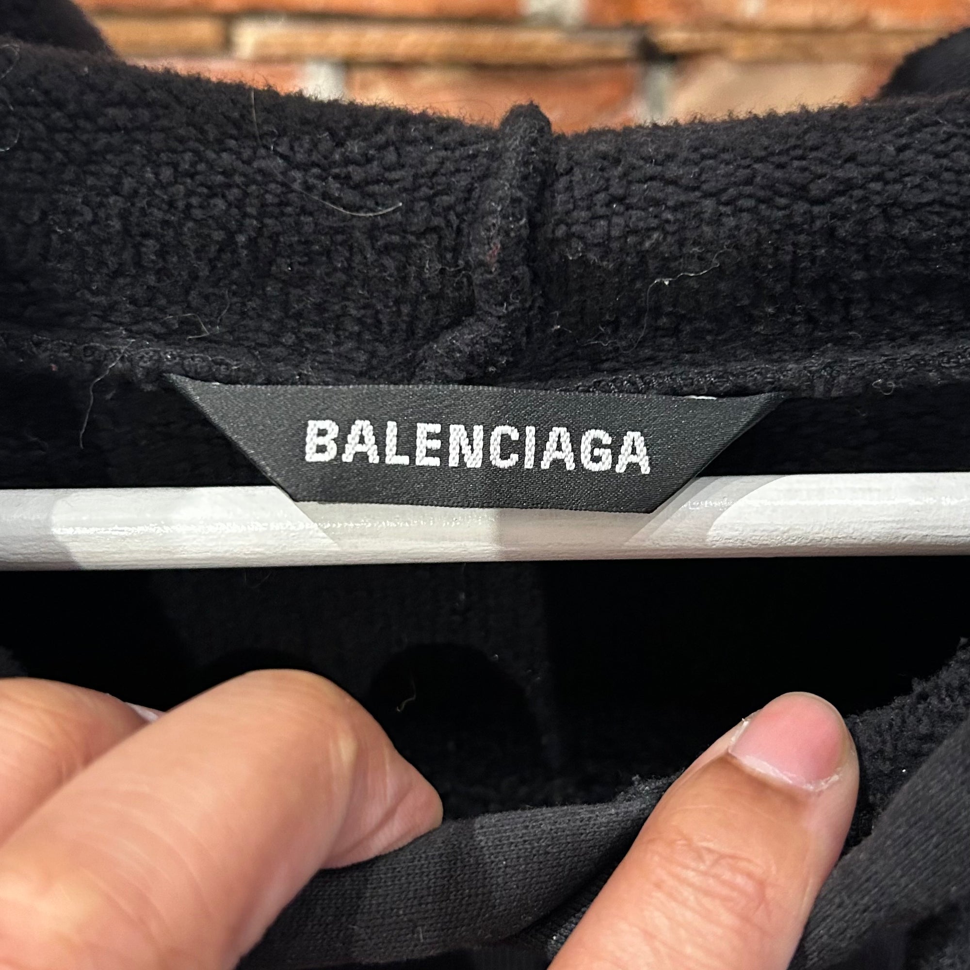 BALENCIAGA SS20 SACRE COEUR NOTRE DAME HOODIE ‘BLACK’