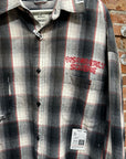 MIHARA YASUHIRO OVERSIZED DISTRESSED FLANNEL ‘MULTI’