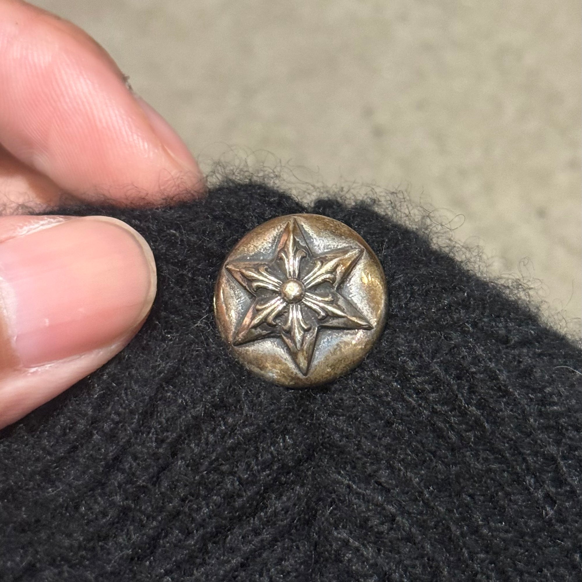 CHROME HEARTS BIG DADDY CASHMERE BEANIE ‘BLACK’