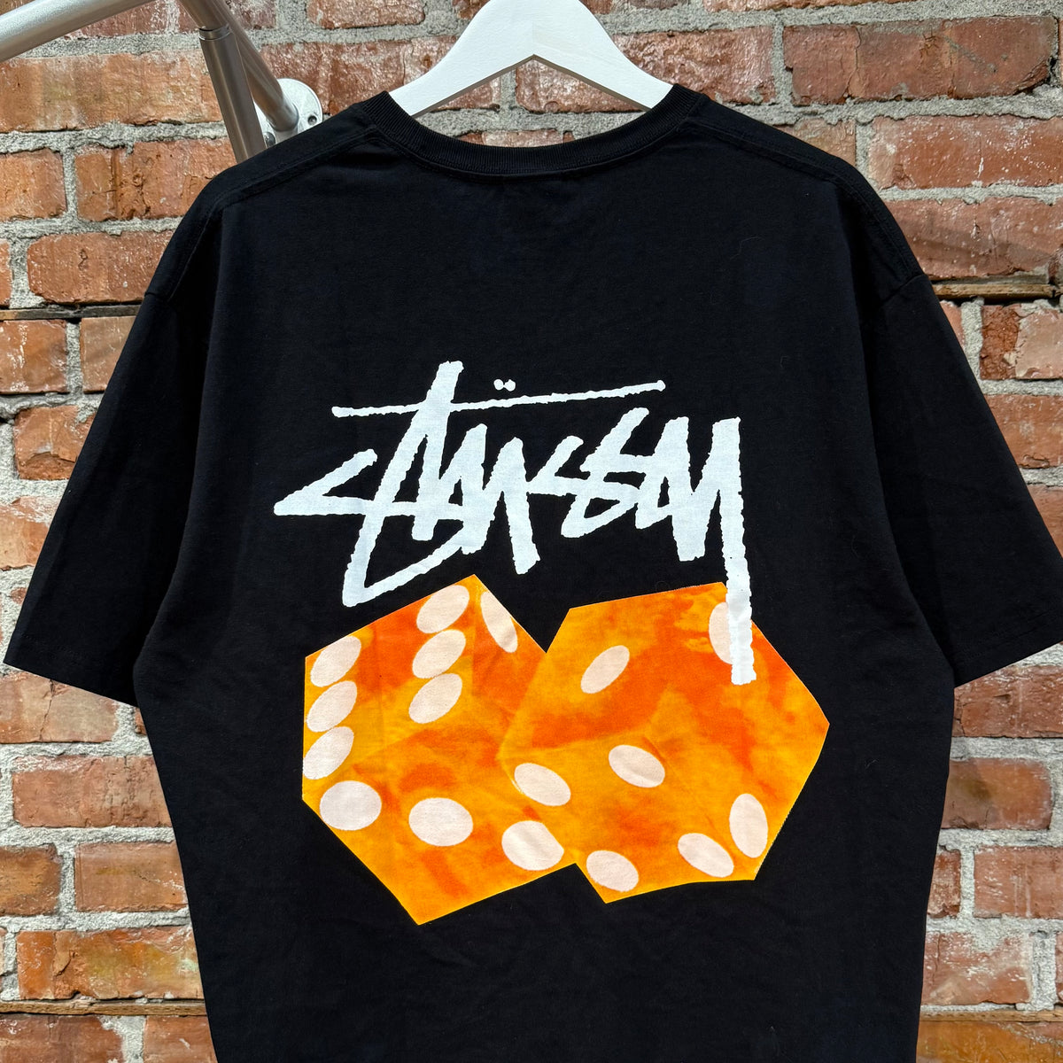 STUSSY DICE LOGO TEE ‘BLACK’