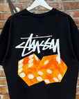 STUSSY DICE LOGO TEE ‘BLACK’