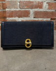 GUCCI WAVE BUCKLE LONG WALLET ‘BLACK’