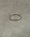 CHROME HEARTS DESTROYED BLANK 6MM SPACER RING ‘SILVER’