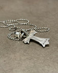 CHROME HEARTS DOUBLE CROSS PENDANT ‘SILVER’