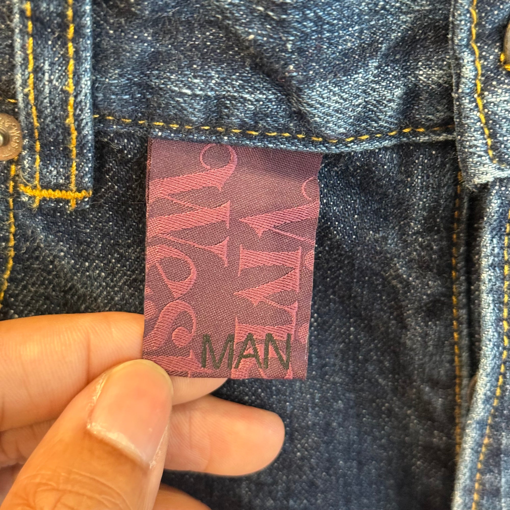 VIVIENNE WESTWOOD MAN "SAVE THE EARTH" PATCHWORK DENIM ‘BLUE’