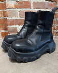 RICK OWENS BEATLE BOZO TRACTOR BOOTS ‘BLACK’