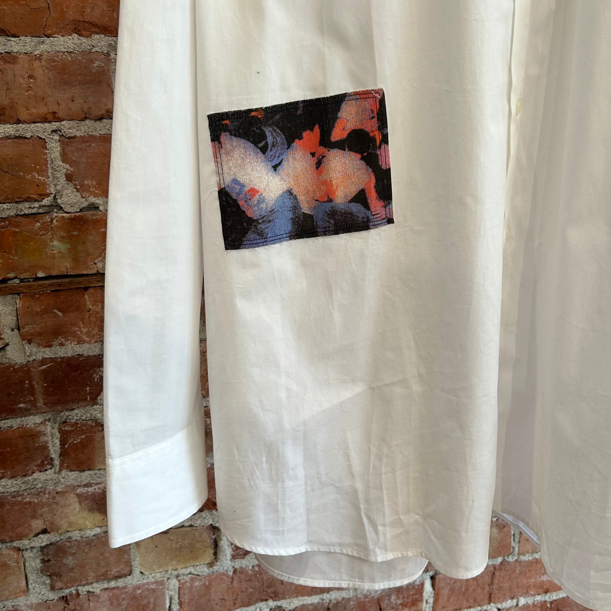 RAF SIMONS x FRED PERRY PATCHWORK SHIRT ‘WHITE’