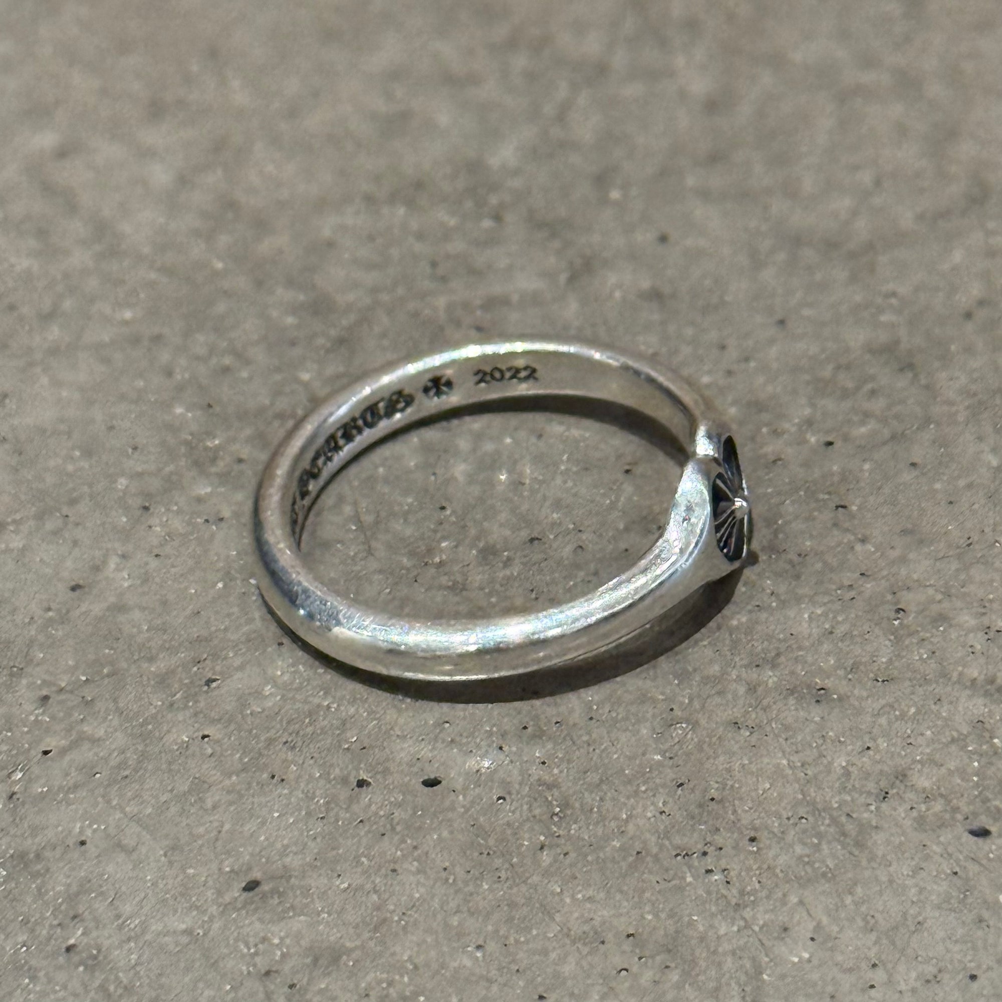 CHROME HEARTS PLUS CROSS HEART BUBBLE GUM RING ‘SILVER’