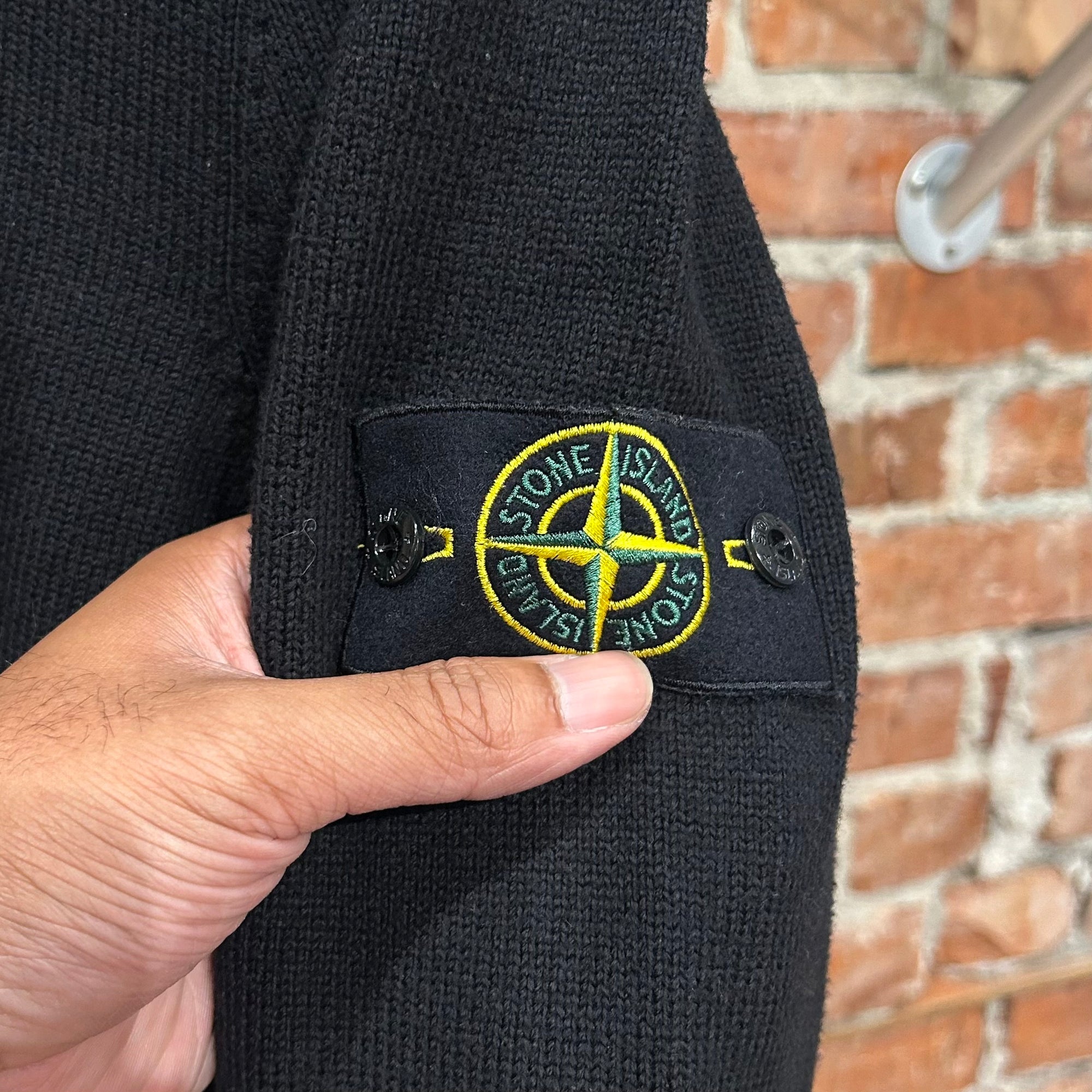STONE ISLAND WOOL TURTLENECK ‘BLACK’