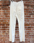 RICK OWENS SS23 EDFU DRKSHDW SHINY PUSHER PANTS ‘MILK’