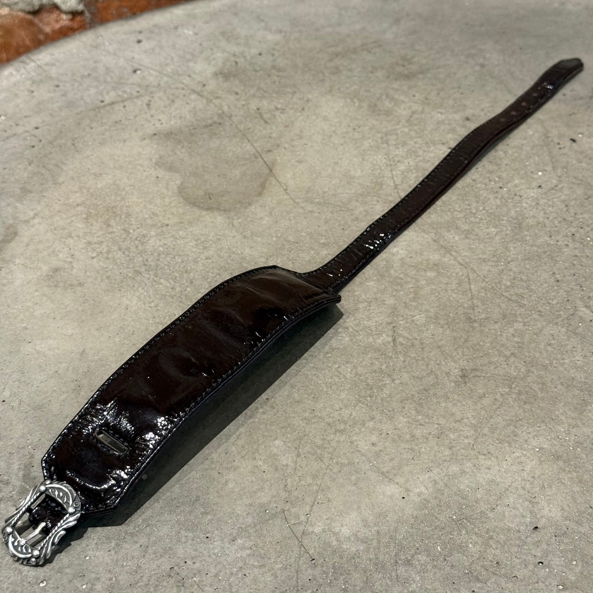 CHROME HEARTS R&amp;R LEATHER BRACELET ‘BROWN’