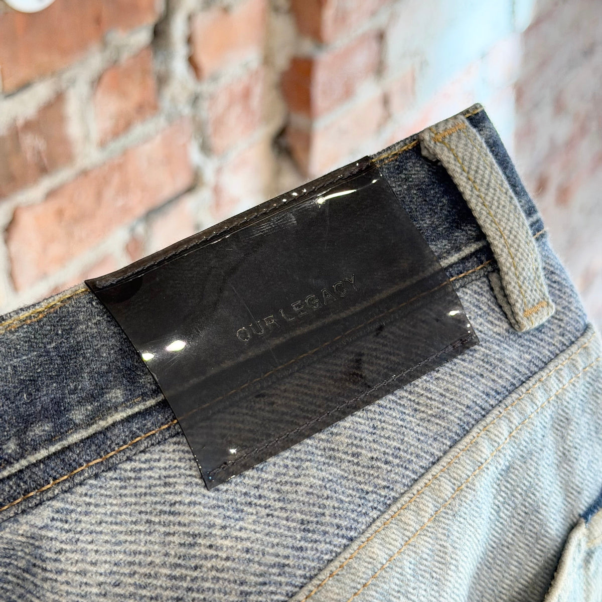 OUR LEGACY TROMPE PRINT THIRD CUT DIGITAL DENIM ‘LIGHT BLUE’