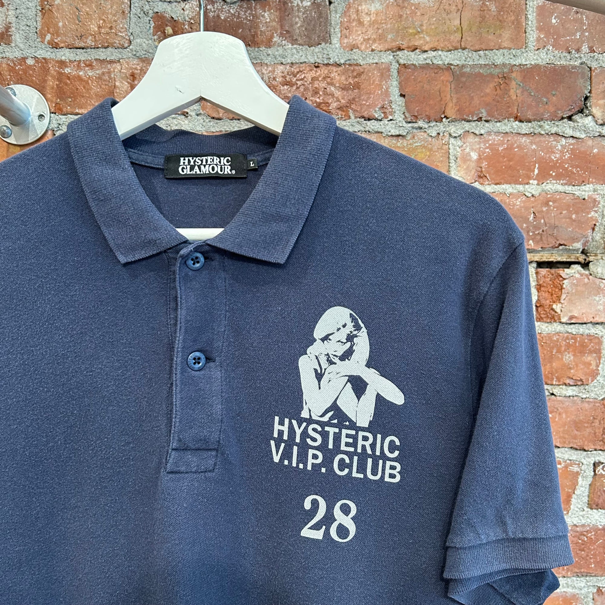 HYSTERIC GLAMOUR V.I.P. CLUB POLO 'NAVY'