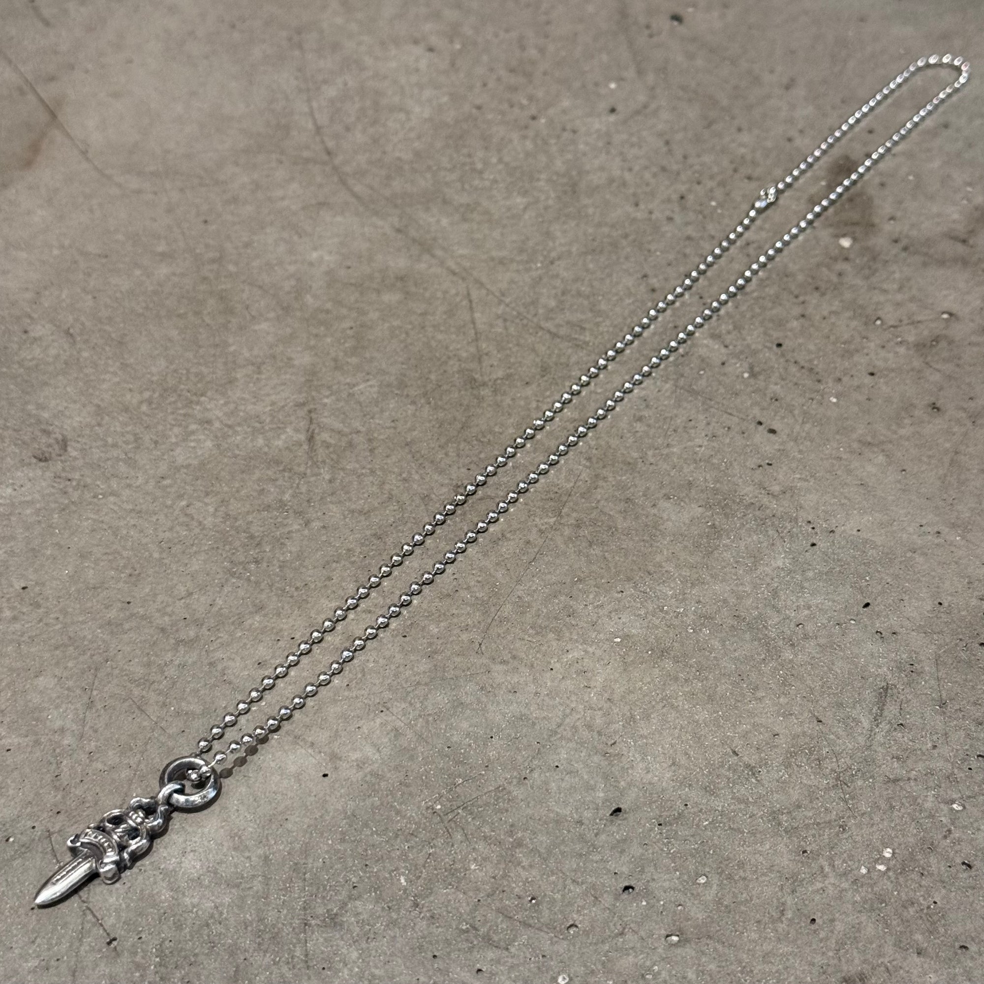 CHROME HEARTS NO.5 DAGGER PENDANT NECKLACE ‘SILVER’
