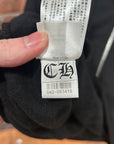 CHROME HEARTS OLIVE VERTICAL SCRIPT ZIP HOODIE ‘BLACK’
