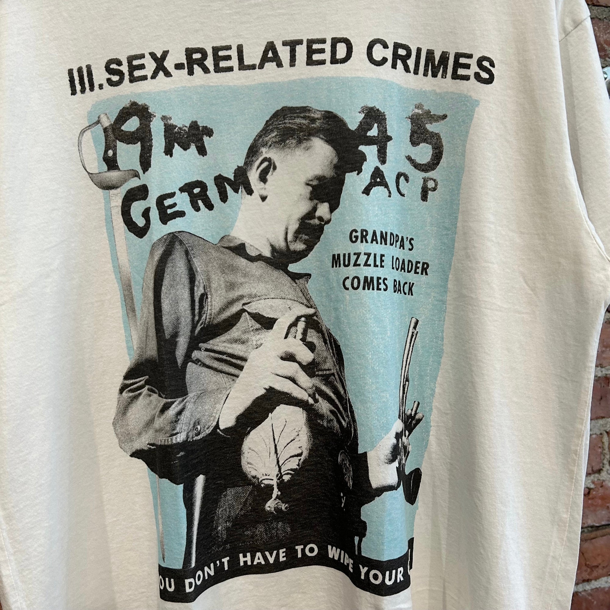 ENFANTS RICHES DEPRIMES FW25 SEX RELATED CRIMES TEE ‘WHITE’