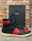 SAINT LAURENT PARIS SS15 SL/10 HIGH SNEAKERS ‘RED/BLACK’