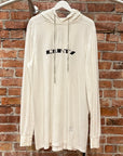 RICK OWENS DRKSDHW CUNTY HOODIE ‘WHITE’