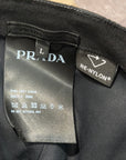 PRADA RE-NYLON BADGE BASEBALL CAP ‘BLACK’
