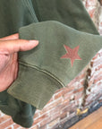 KAPITAL "RED ARMY" STAR ZIP HOODIE ‘SAGE’