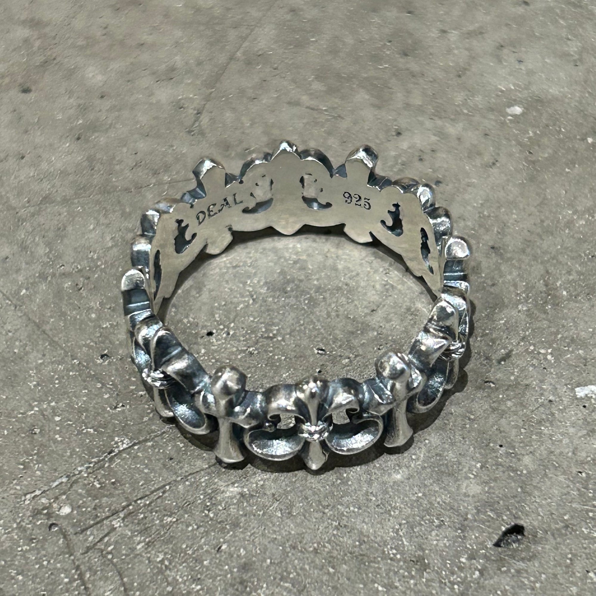DEAL DESIGN NIGHT CROWN RING 'SILVER'