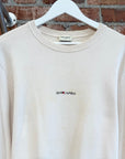 SAINT LAURENT SS17 MINI LOGO CREWNECK ‘CREAM’