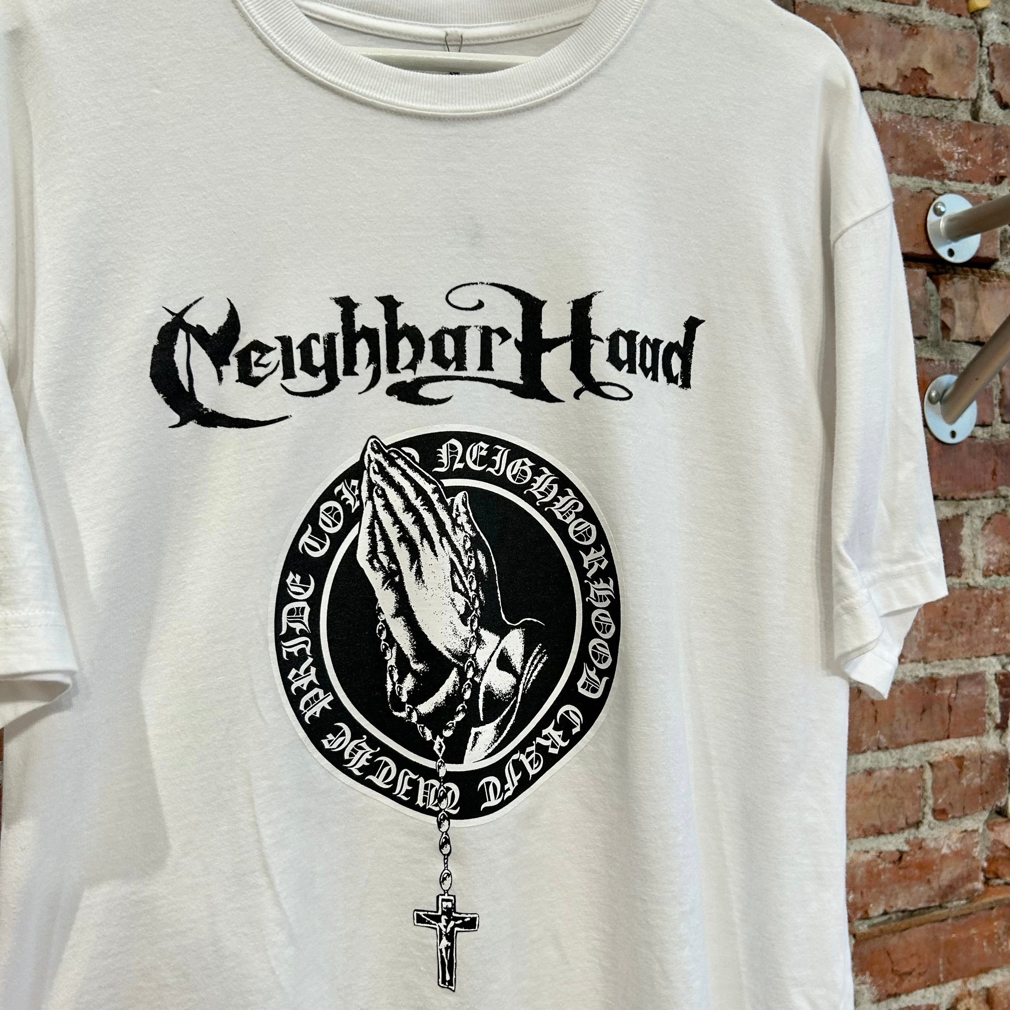 NEIGHBORHOOD PRAYER HANDS TEE ‘WHITE’