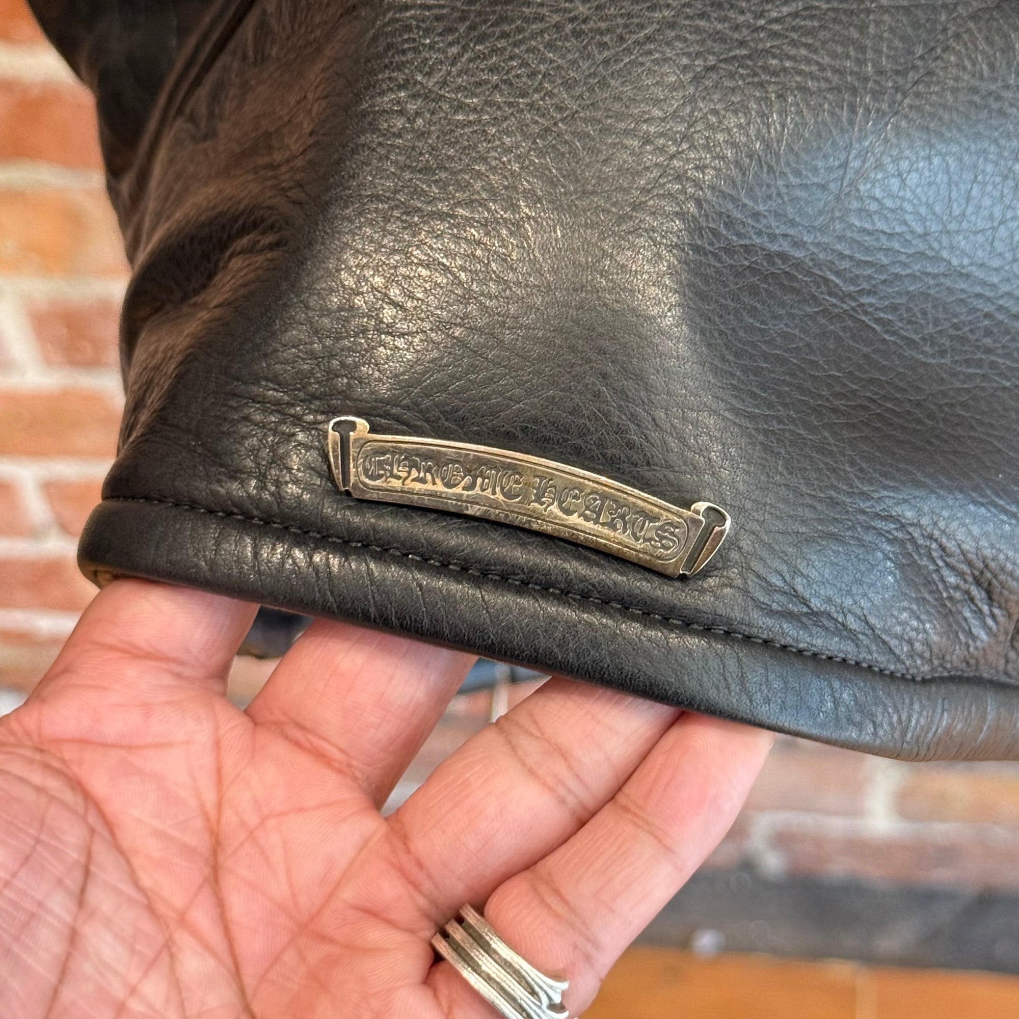 CHROME HEARTS VINTAGE JJ DEAN LEATHER JACKET ‘BLACK’