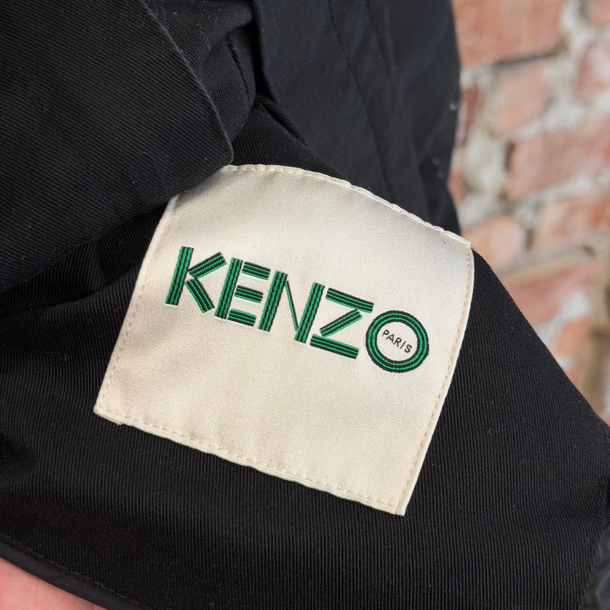 KENZO LOGO PRINT M-65 FIELD JACKET ‘BLACK’