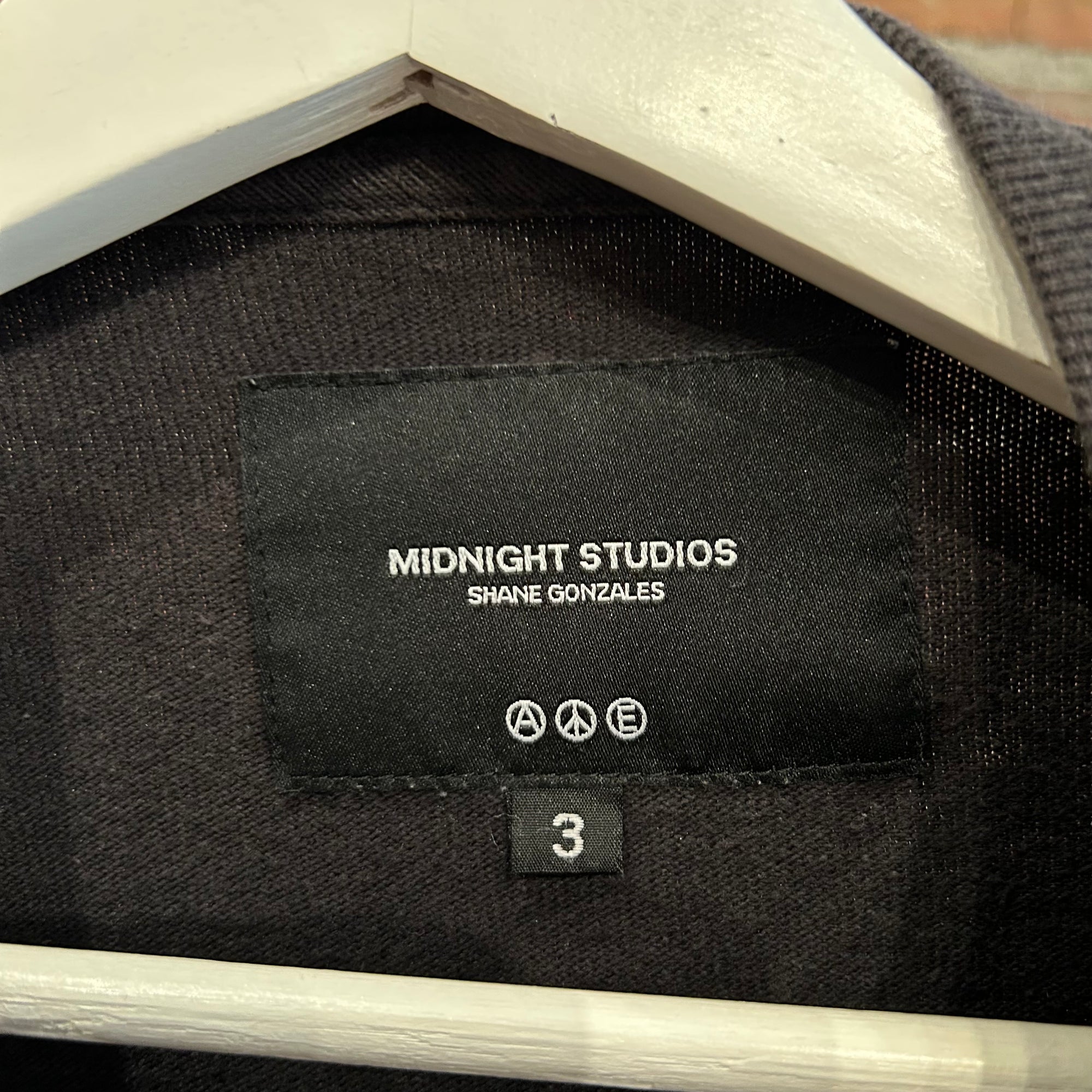 MIDNIGHT STUDIOS DUAL LAYERED STRIPED LONG SLEEVE ‘BLACK/GRAY’