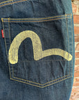 EVISU SUNFADED SKATE SHORTS 'VINTAGE BLUE'