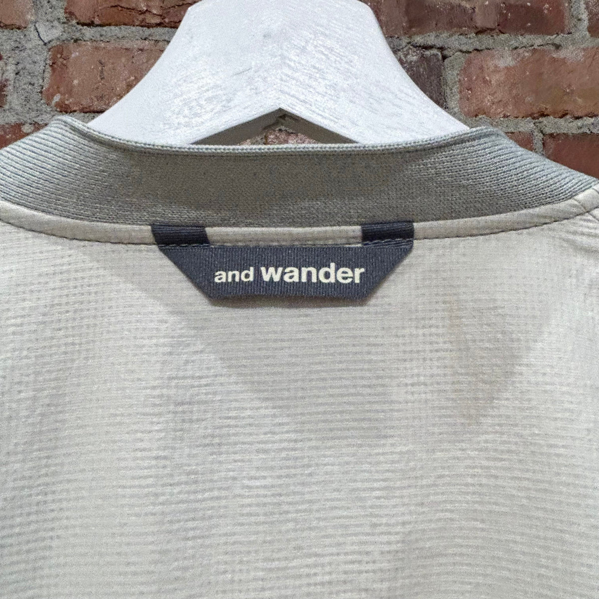 AND WANDER CARDIGAN SHELL JACKET ‘CREAM’
