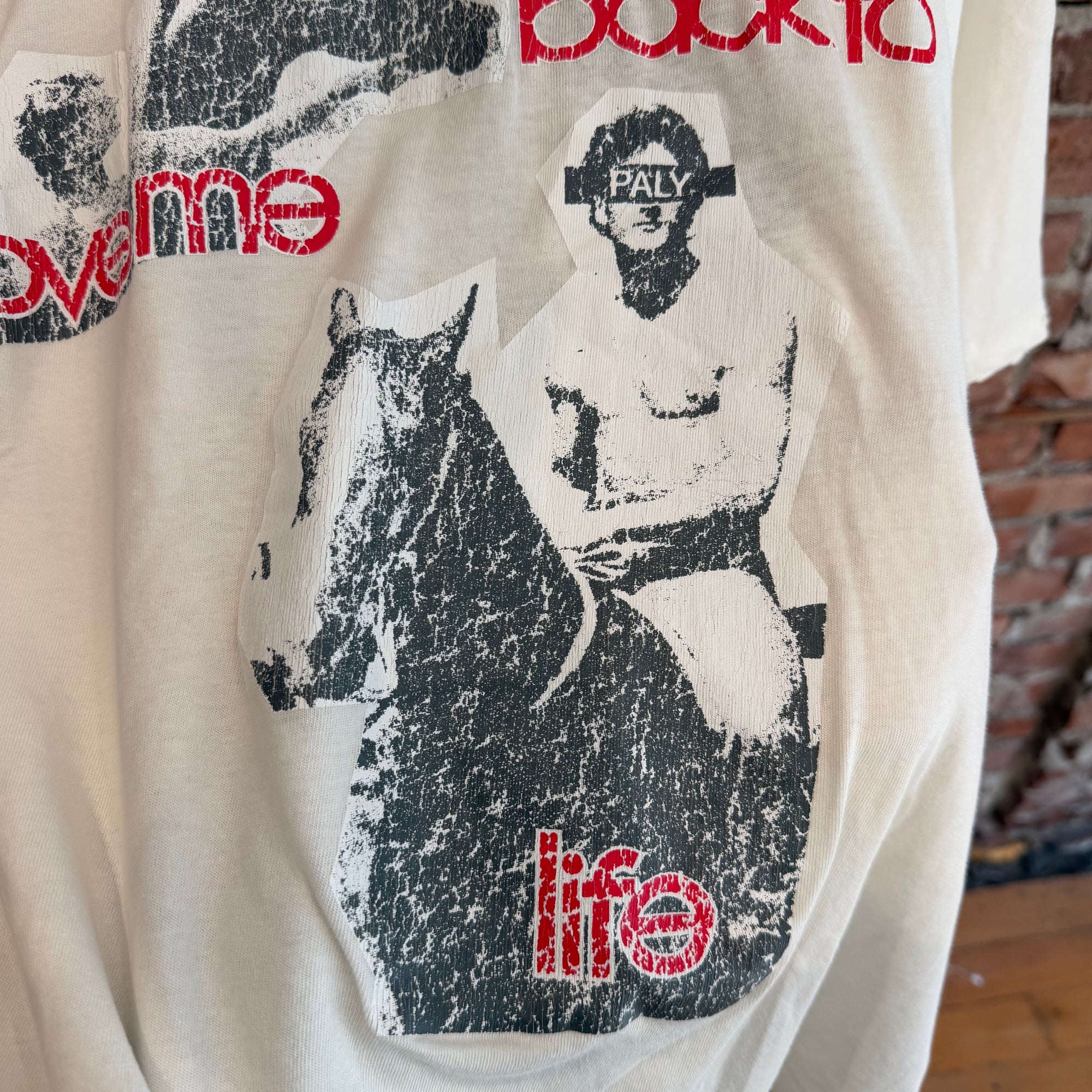 PALY HOLLYWOOD SS26 BACK TO LIFE RINGER TEE ‘CREAM’