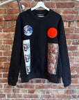 RAF SIMONS x STERLING RUBY PATCHWORK CREWNECK ‘BLACK’
