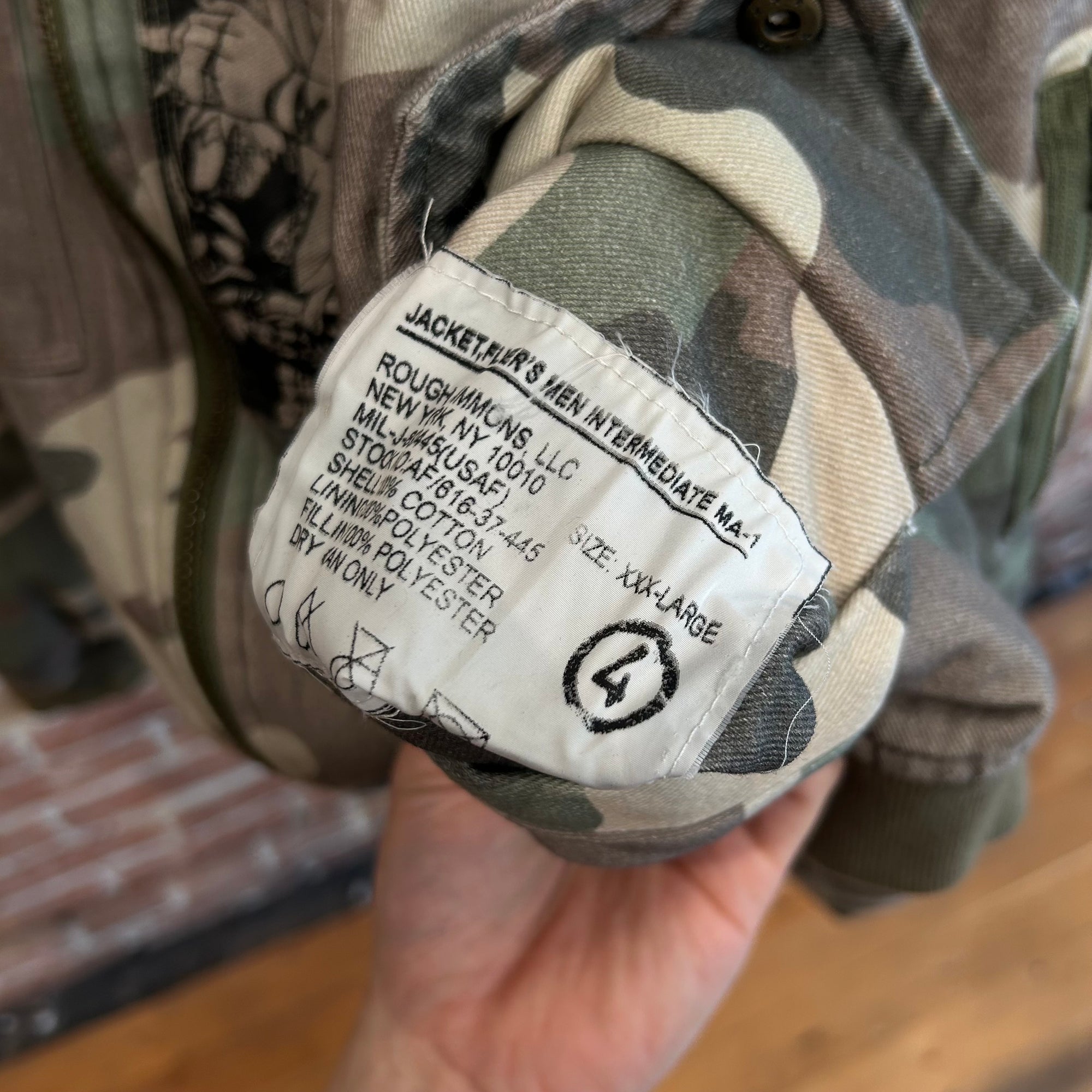 ROUGH SIMMONS AKIRA NEOTOKYO RIOT BOMBER JACKET ‘GREEN CAMO’