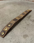 LOUIS VUITTON DAMIER SNAP BRACELET ‘BROWN’