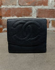 CHANEL CAVIAR LEATHER TRIFOLD WALLET ‘BLACK’