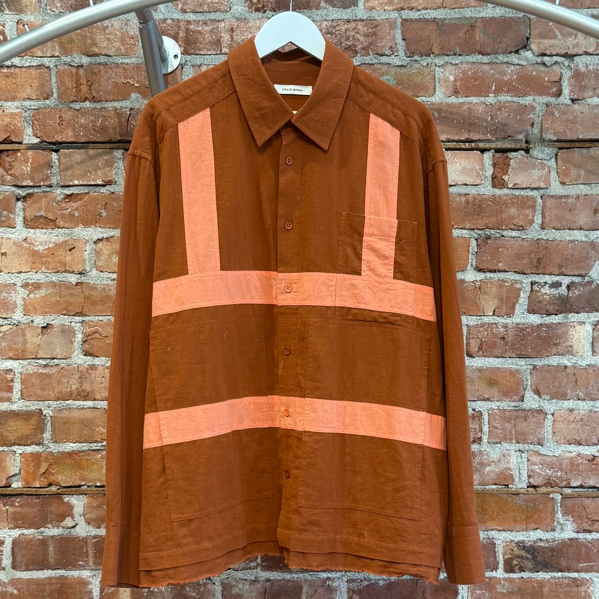 CRAIG GREEN HARNESS SHIRT ‘ORANGE’