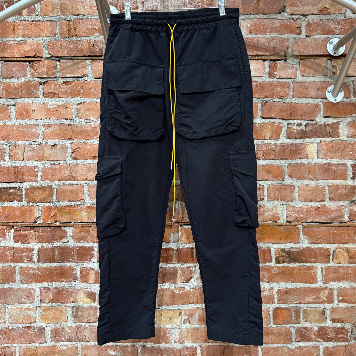 RHUDE RIFLE NYLON CARGO PANTS ‘BLACK’