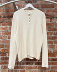 CHROME HEARTS THERMAL HENLEY SHIRT ‘CREAM’