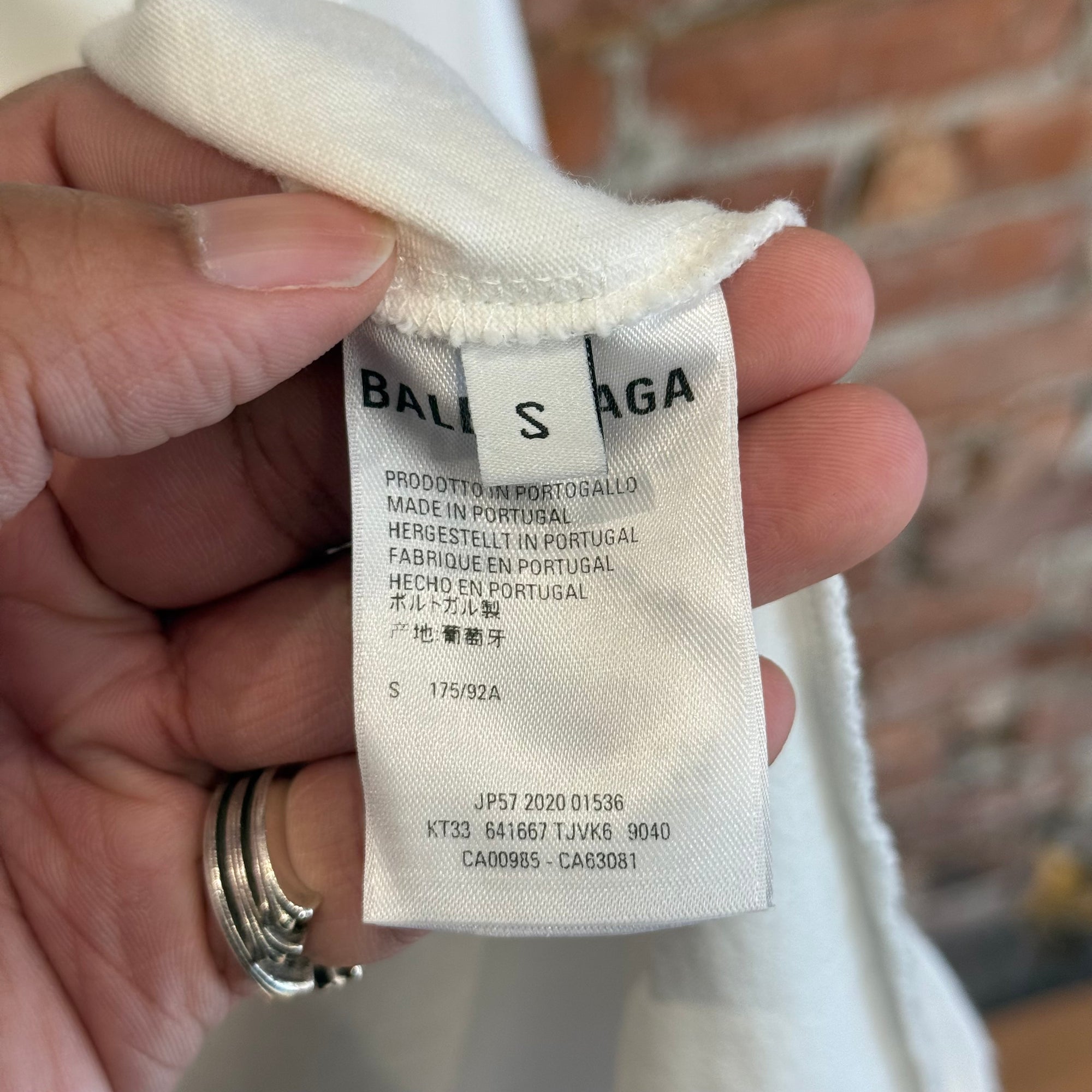 BALENCIAGA SS20 ATHLETES LONG SLEEVE ‘WHITE’